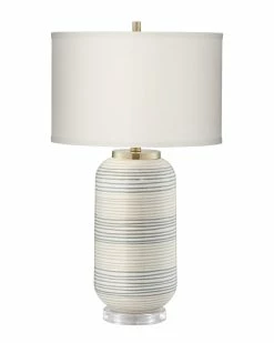 Pacific Coast Striped Adler Table Lamp Home Table & Desk Lamps